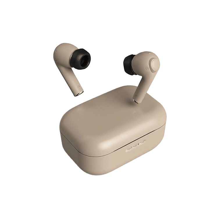 Beige Wireless Earbuds